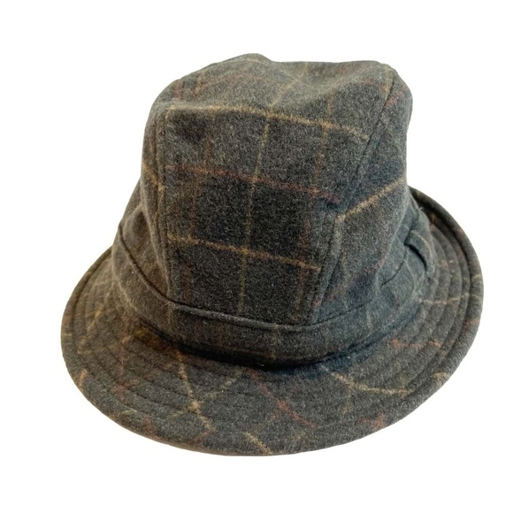 VINTAGE Wool Alpaca Plaid Hat 🤍 - Picture 1 of 11
